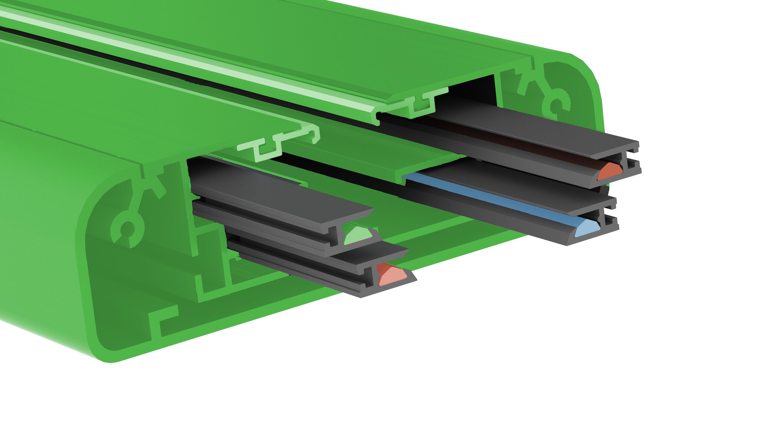 Line8 Green Grounded Line8 — modular power track system