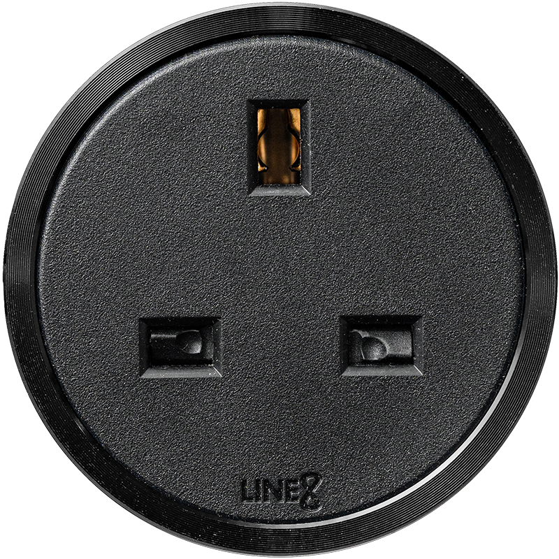 Line8 UKS-1 Premium Series adaptor in black body with Obsidian Black ring