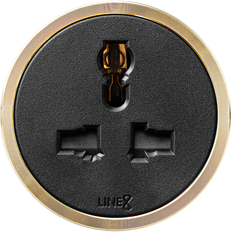 Line8 MLT-1 Premium Series adaptor in black body with Medallion Gold ring