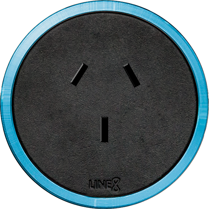 Line8 58 au 1 black blue — modular power track system