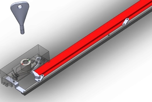 Line8 Locking Terminal Assembly — power track locking terminal