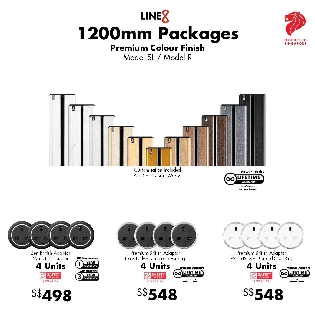 Line8 modular power track system product image